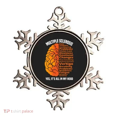 Multiple Sclerosis ItS All In My Head Ornament