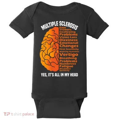Multiple Sclerosis ItS All In My Head Baby Bodysuit