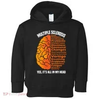 Multiple Sclerosis ItS All In My Head Toddler Hoodie thumb 0