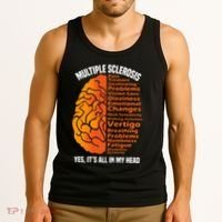 Multiple Sclerosis ItS All In My Head Tank Top thumb 3