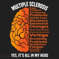 Multiple Sclerosis ItS All In My Head Golf Towel thumb 3