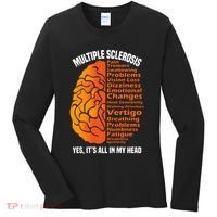 Multiple Sclerosis ItS All In My Head Women's Long Sleeve Shirt thumb 0