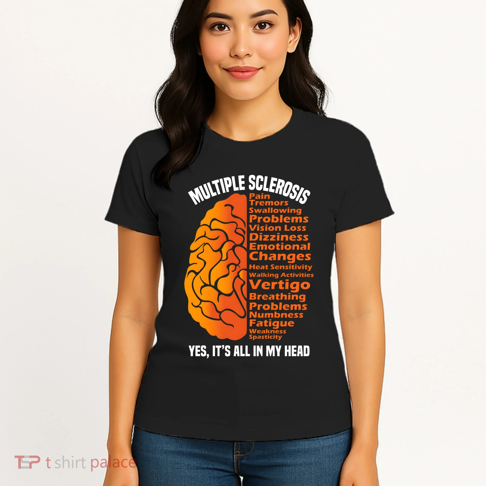 Multiple Sclerosis ItS All In My Head Women's T-Shirt