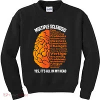 Multiple Sclerosis ItS All In My Head Kids Sweatshirt thumb 0