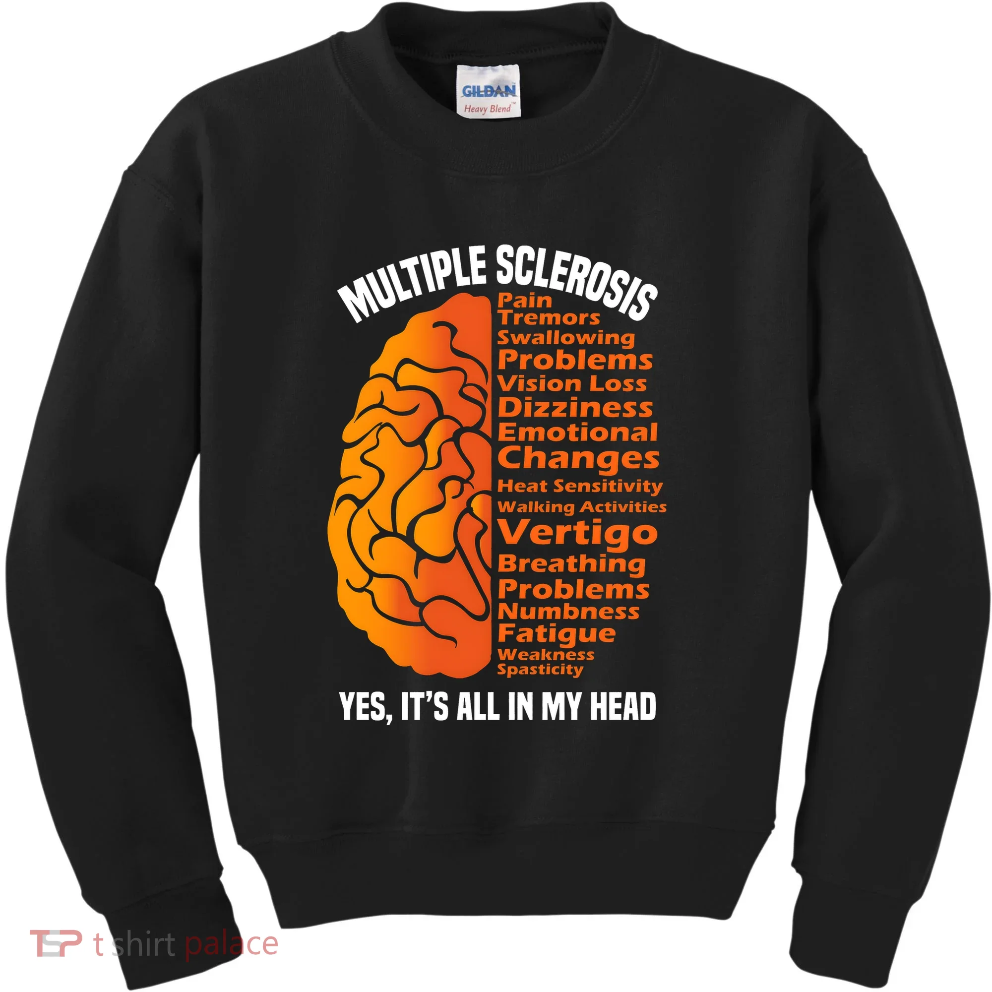 Multiple Sclerosis ItS All In My Head Kids Sweatshirt