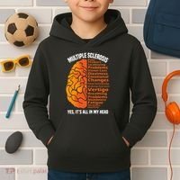 Multiple Sclerosis ItS All In My Head Kids Hoodie thumb 2