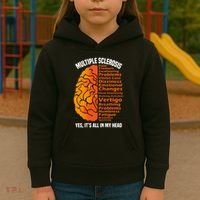 Multiple Sclerosis ItS All In My Head Kids Hoodie thumb 3