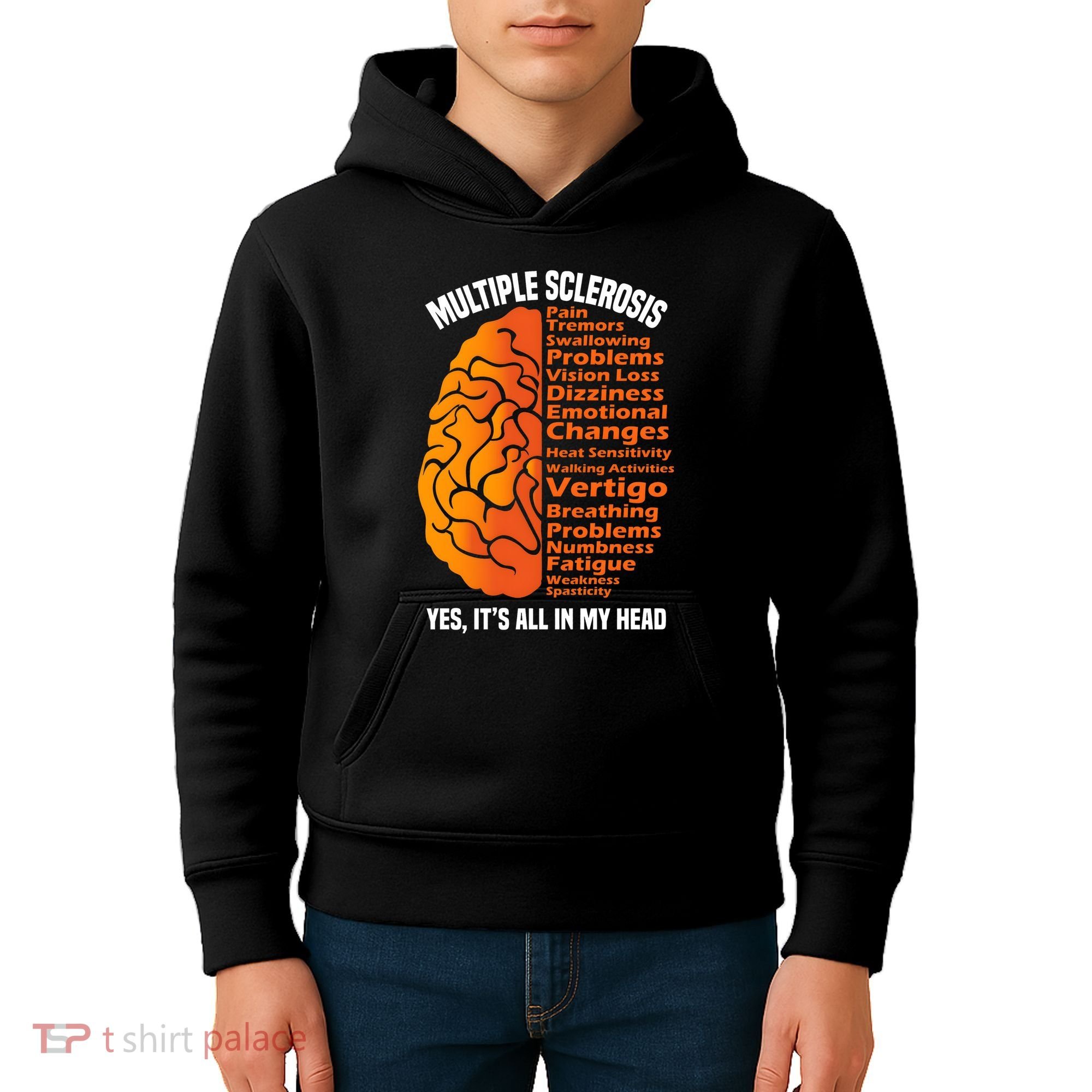 Multiple Sclerosis ItS All In My Head Kids Hoodie