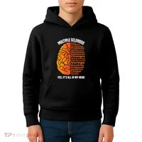Multiple Sclerosis ItS All In My Head Kids Hoodie thumb 4