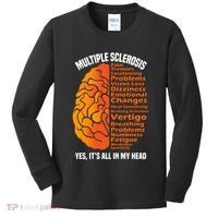 Multiple Sclerosis ItS All In My Head Kids Long Sleeve Shirt thumb 0