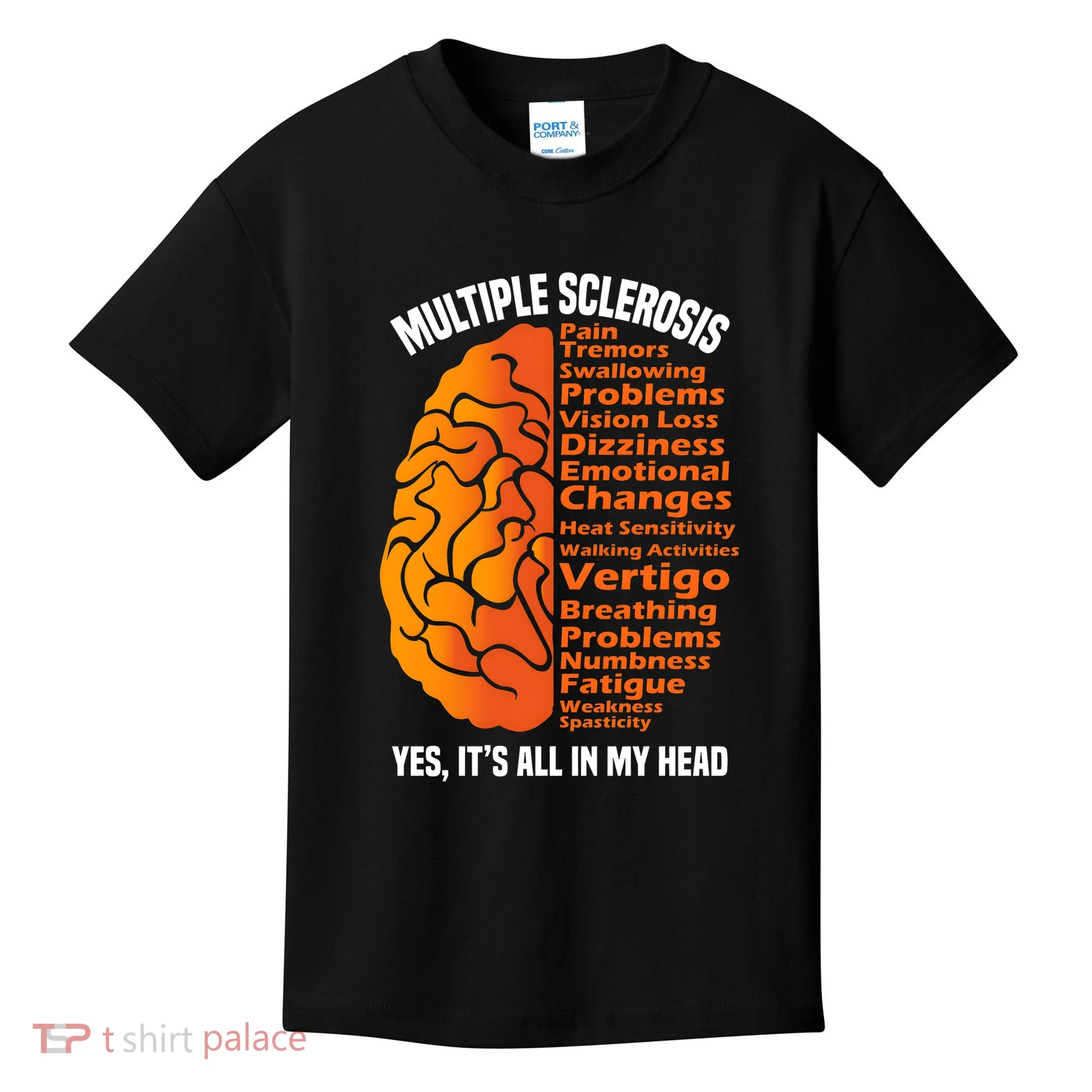 Multiple Sclerosis ItS All In My Head Kids T-Shirt