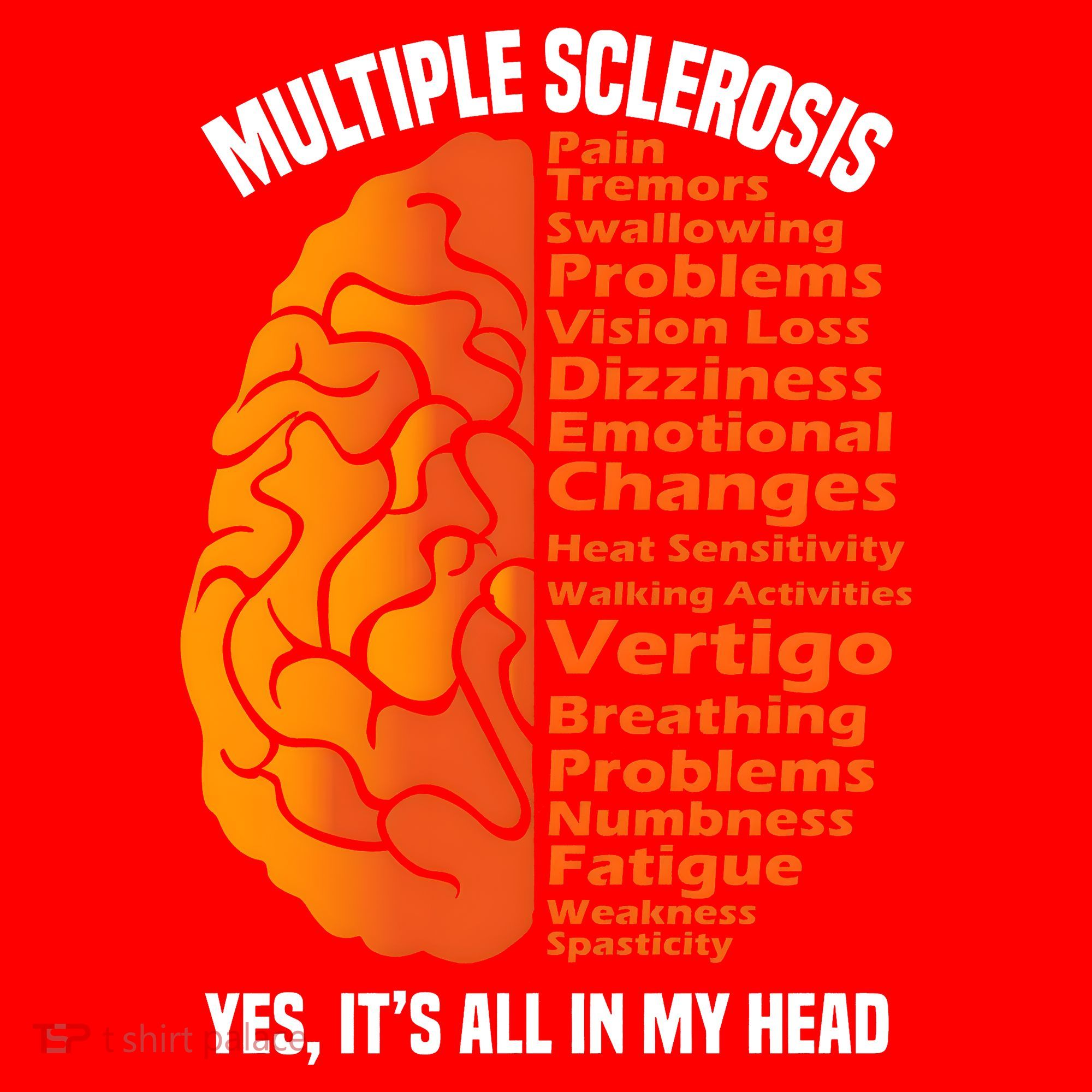 Multiple Sclerosis ItS All In My Head Santa Hat