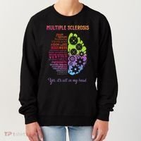 Multiple Sclerosis It's All In My Head Disease Fighter Women's Sweatshirt thumb 0