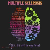 Multiple Sclerosis It's All In My Head Disease Fighter Women's Sweatshirt thumb 2