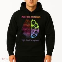 Multiple Sclerosis It's All In My Head Disease Fighter Hoodie thumb 2