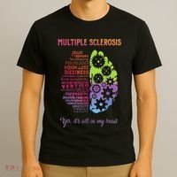 Multiple Sclerosis It's All In My Head Disease Fighter T-Shirt thumb 3