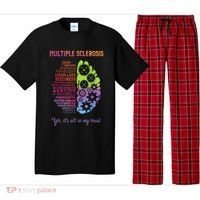 Multiple Sclerosis It's All In My Head Disease Fighter Pajama Set thumb 0