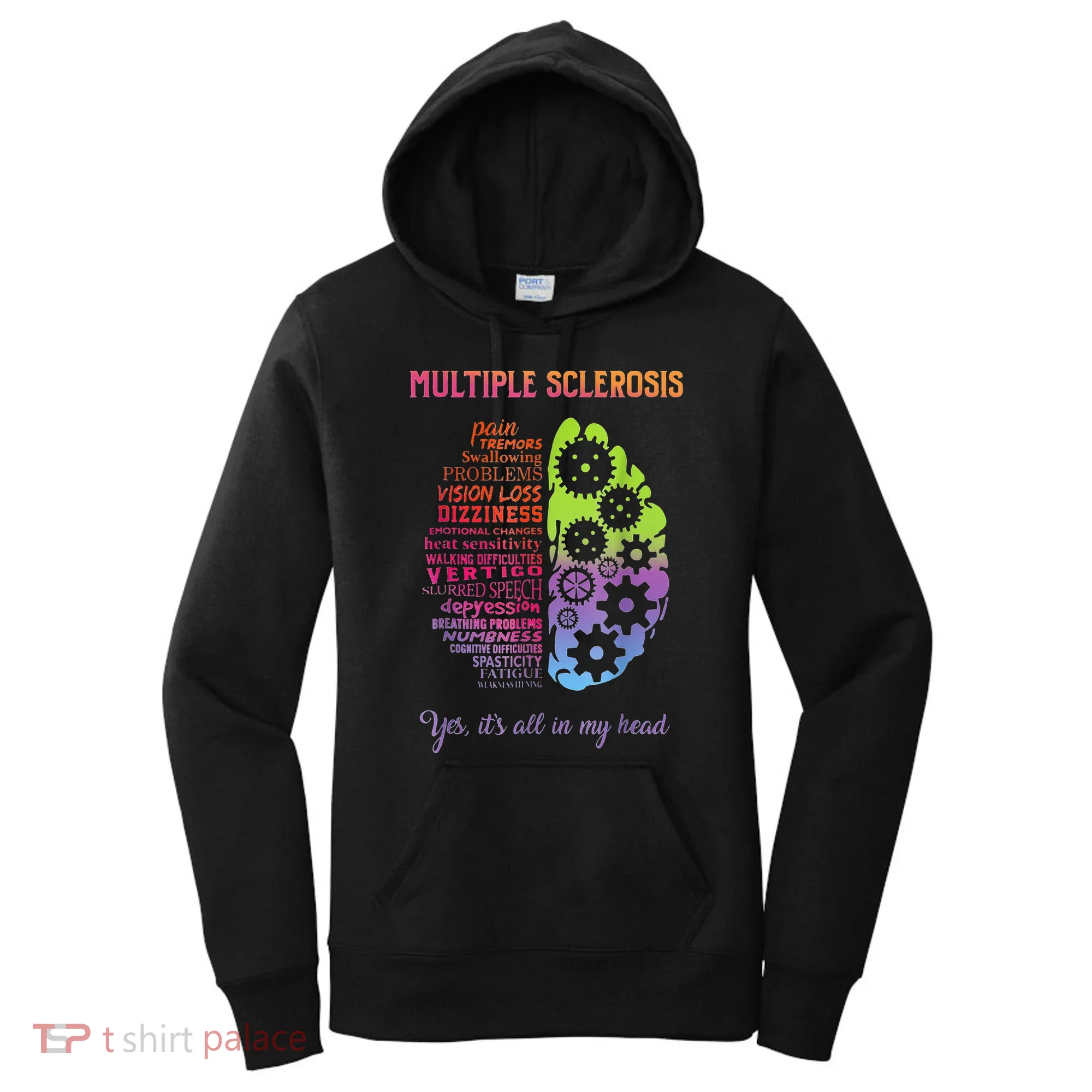Multiple Sclerosis It's All In My Head Disease Fighter Women's Hoodie