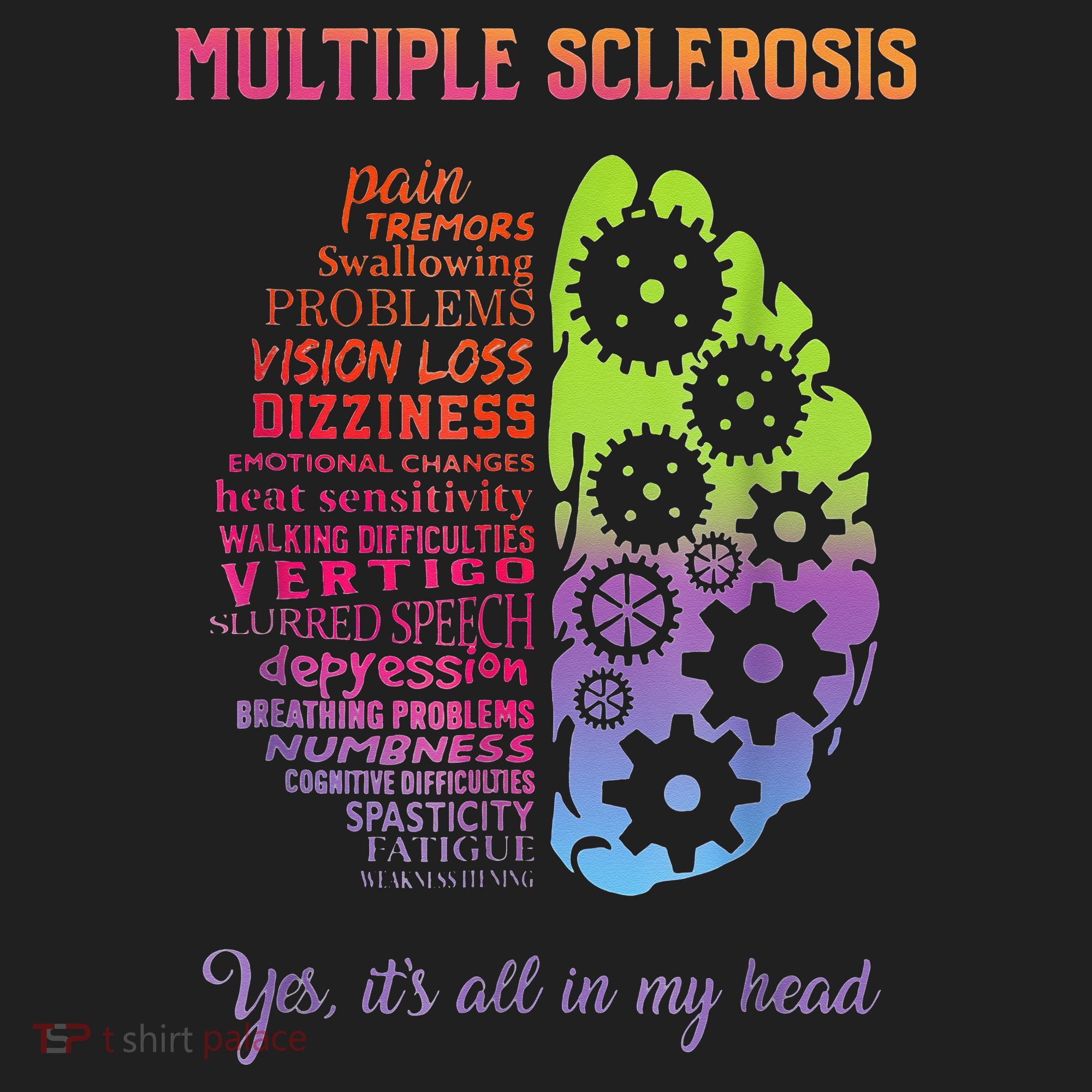 Multiple Sclerosis It's All In My Head Disease Fighter Hat