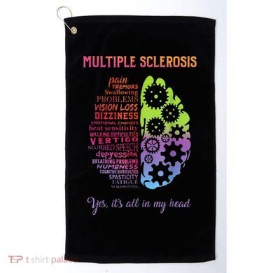 Multiple Sclerosis It's All In My Head Disease Fighter Golf Towel