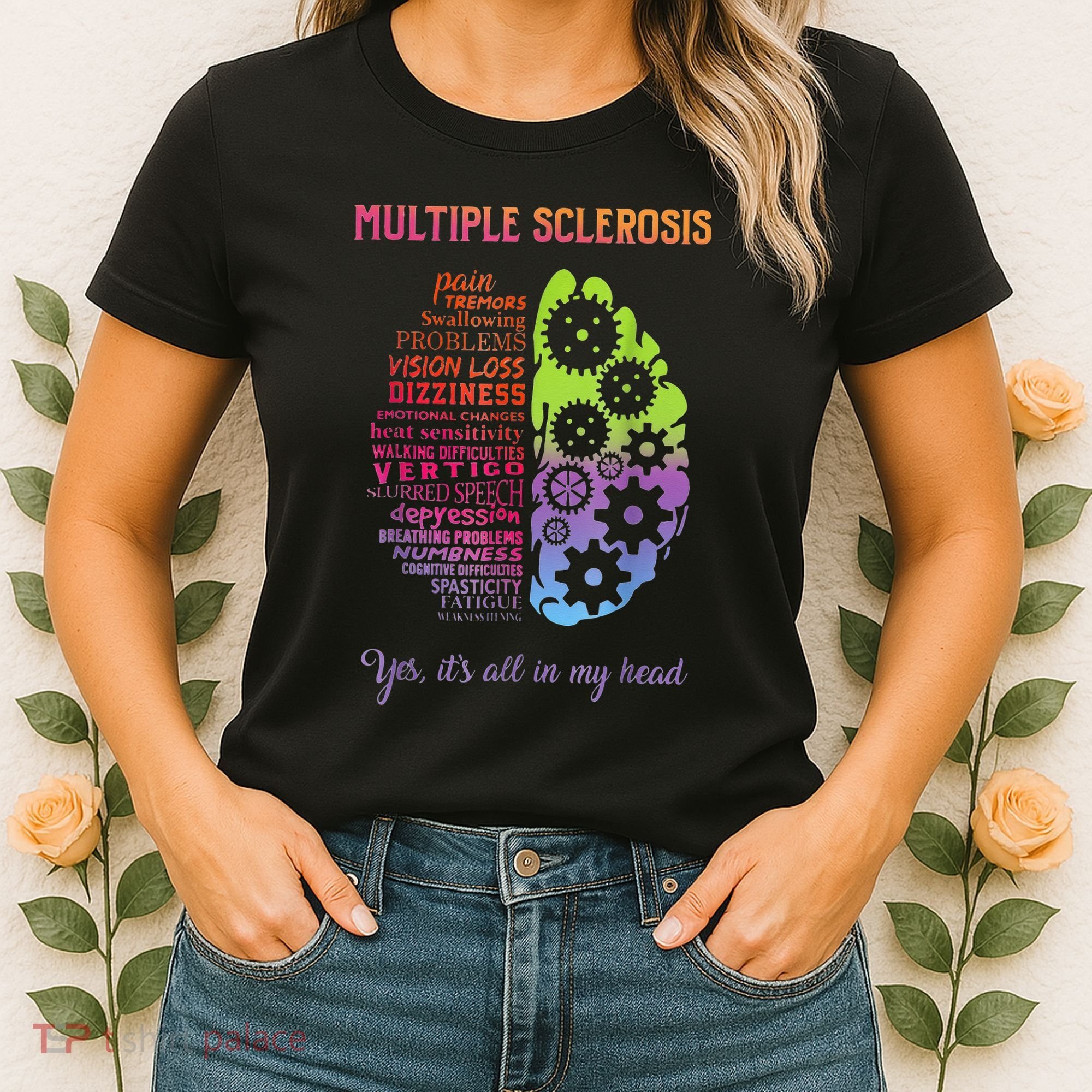 Multiple Sclerosis It's All In My Head Disease Fighter Women's T-Shirt