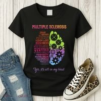 Multiple Sclerosis It's All In My Head Disease Fighter Women's T-Shirt thumb 3