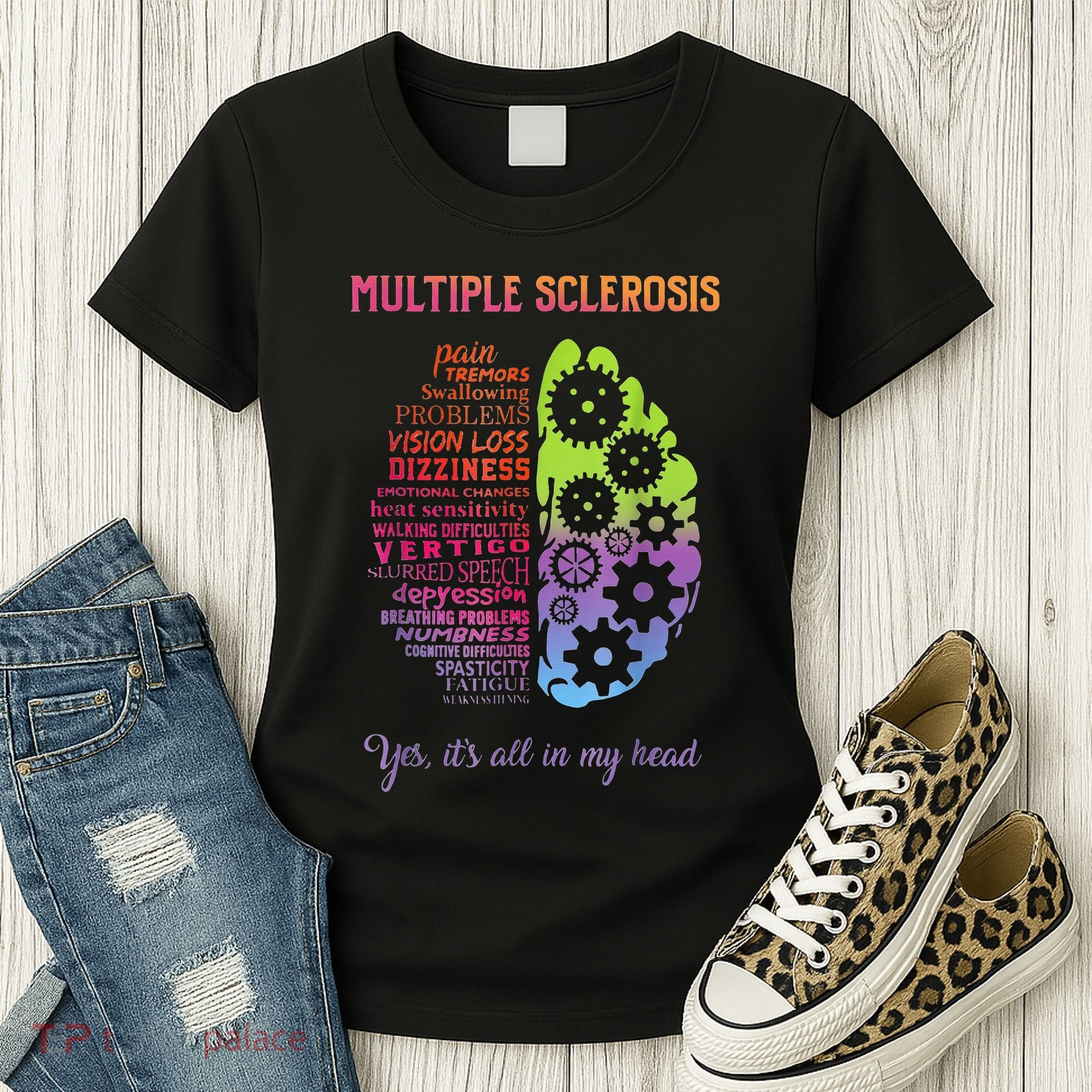 Multiple Sclerosis It's All In My Head Disease Fighter Women's T-Shirt