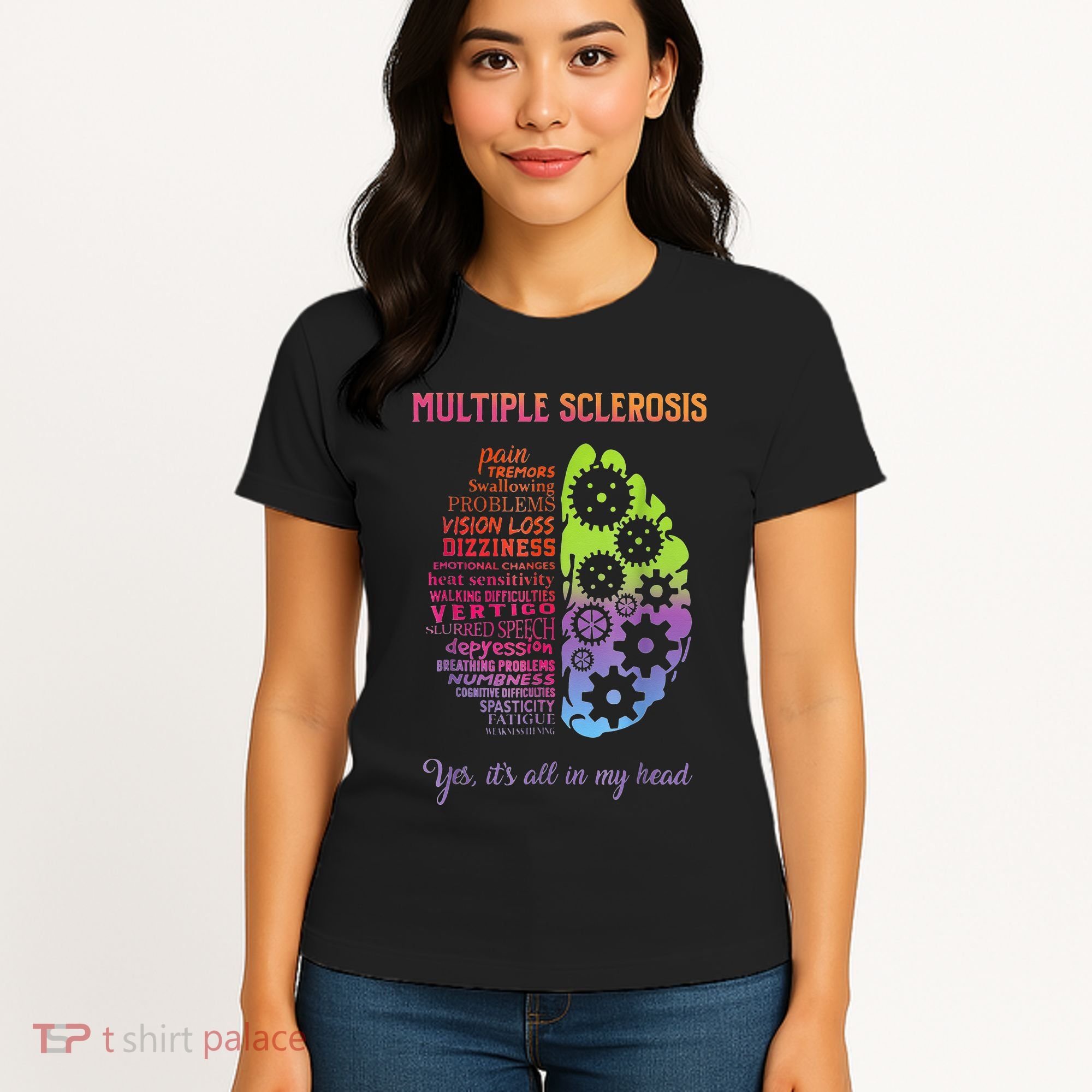Multiple Sclerosis It's All In My Head Disease Fighter Women's T-Shirt