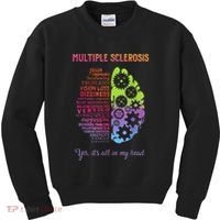 Multiple Sclerosis It's All In My Head Disease Fighter Kids Sweatshirt thumb 0