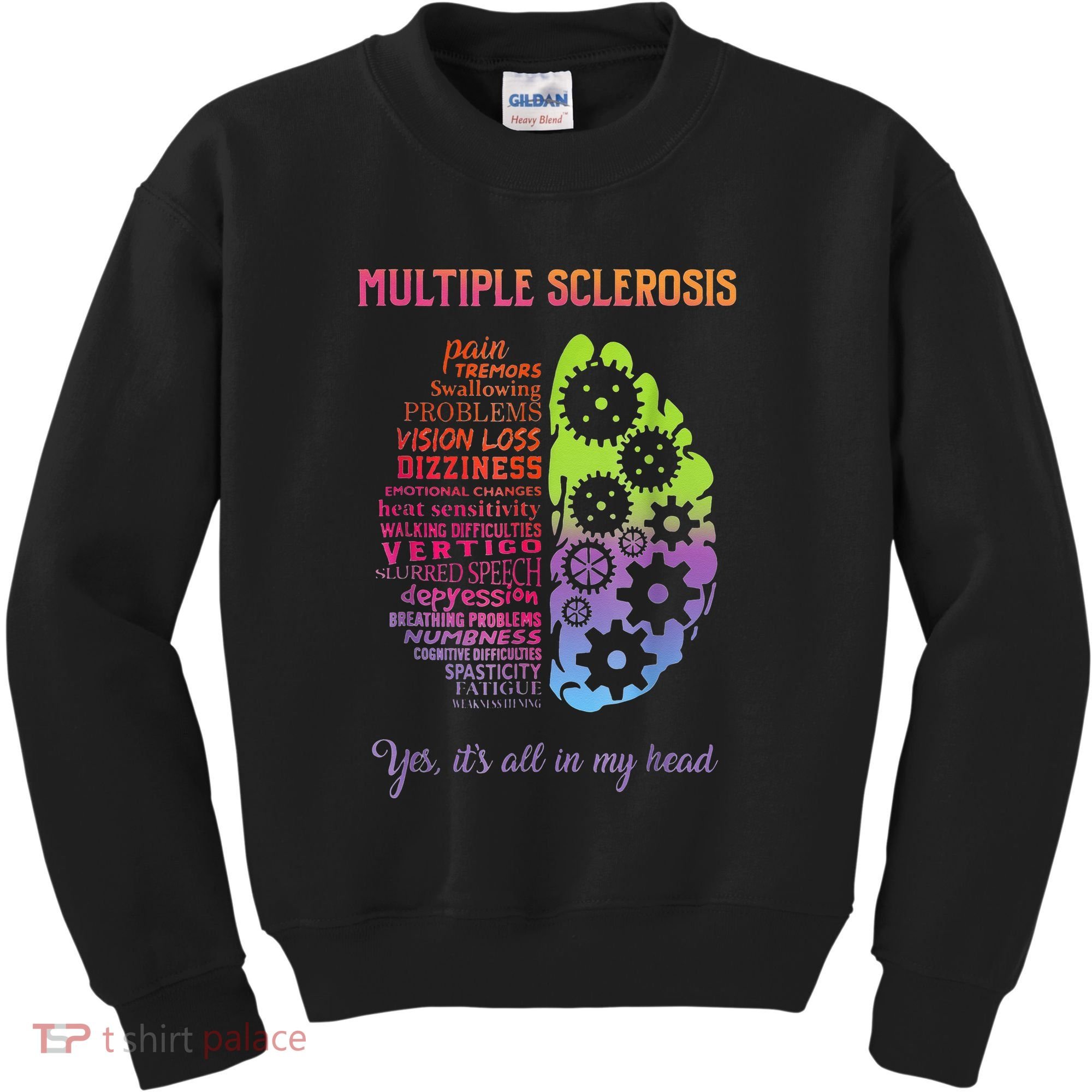 Multiple Sclerosis It's All In My Head Disease Fighter Kids Sweatshirt