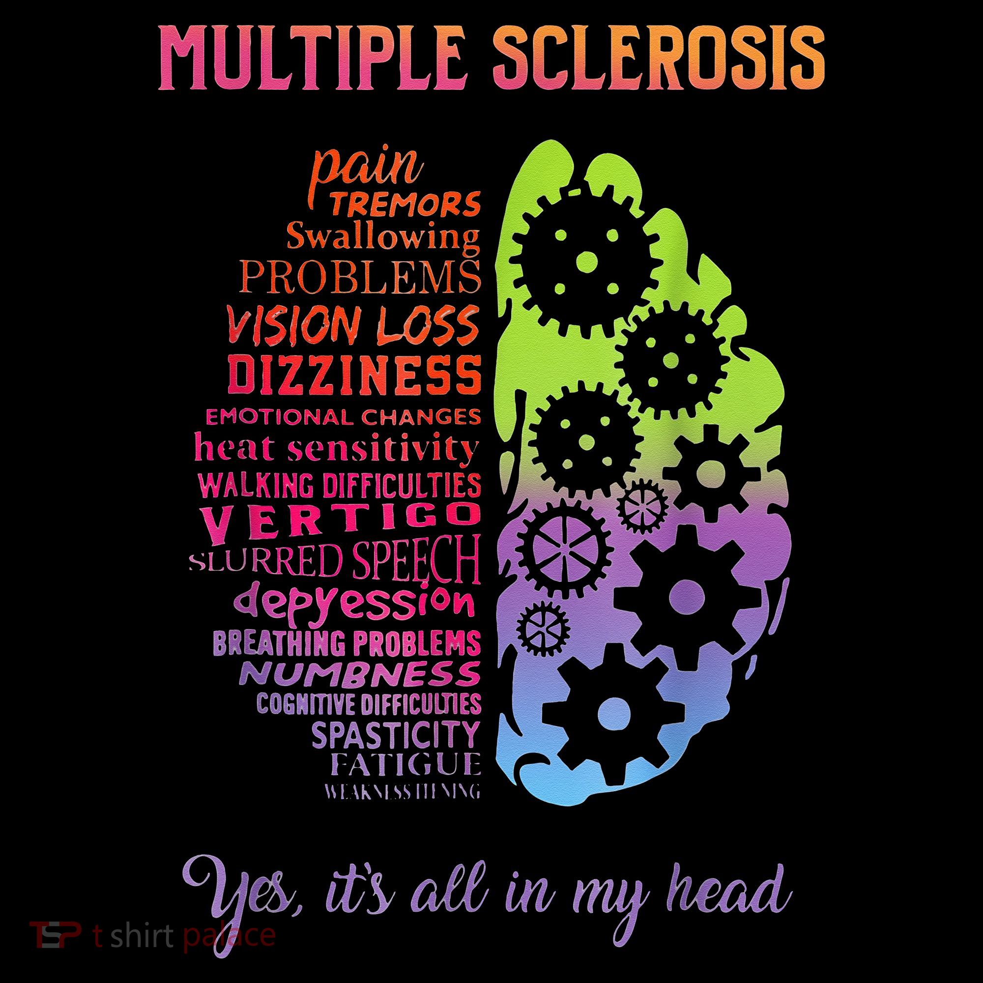 Multiple Sclerosis It's All In My Head Disease Fighter Kids Hoodie