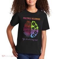 Multiple Sclerosis It's All In My Head Disease Fighter Kids T-Shirt thumb 2