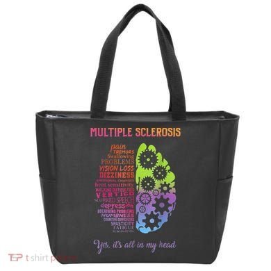 Multiple Sclerosis It's All In My Head Disease Fighter Tote Bag