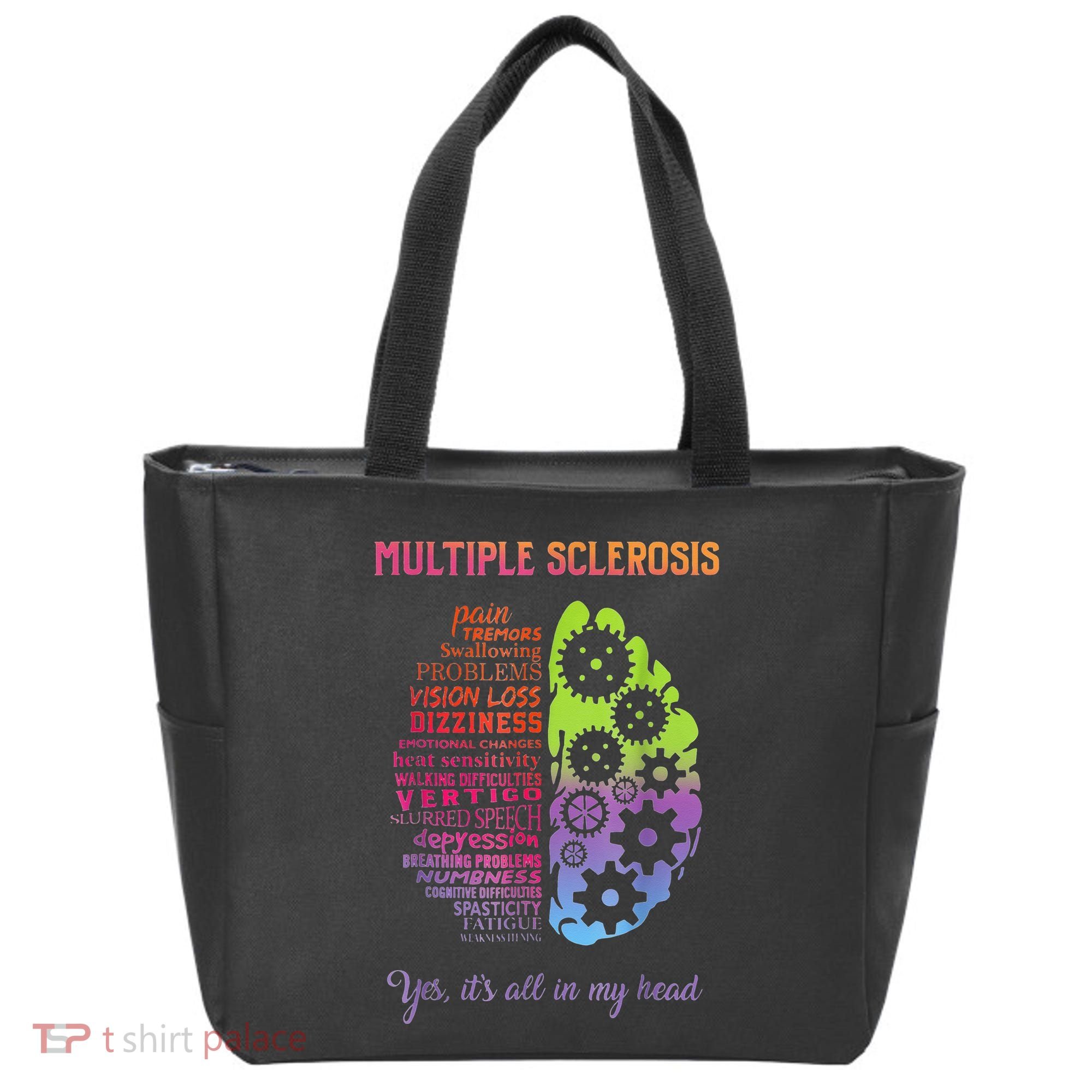 Multiple Sclerosis It's All In My Head Disease Fighter Tote Bag