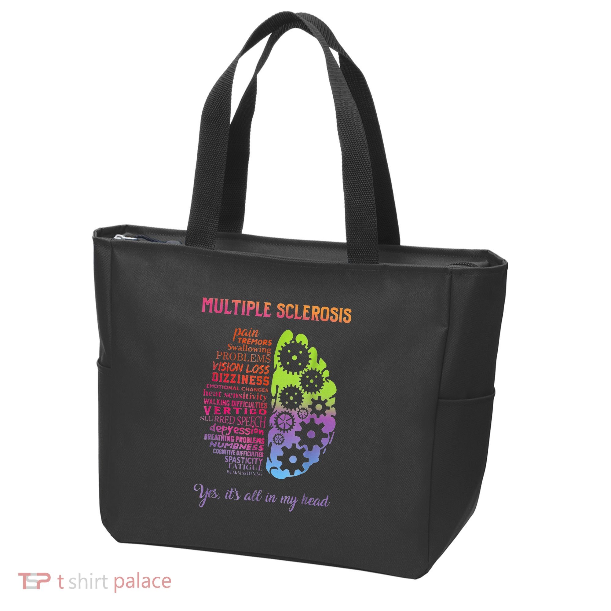 Multiple Sclerosis It's All In My Head Disease Fighter Tote Bag