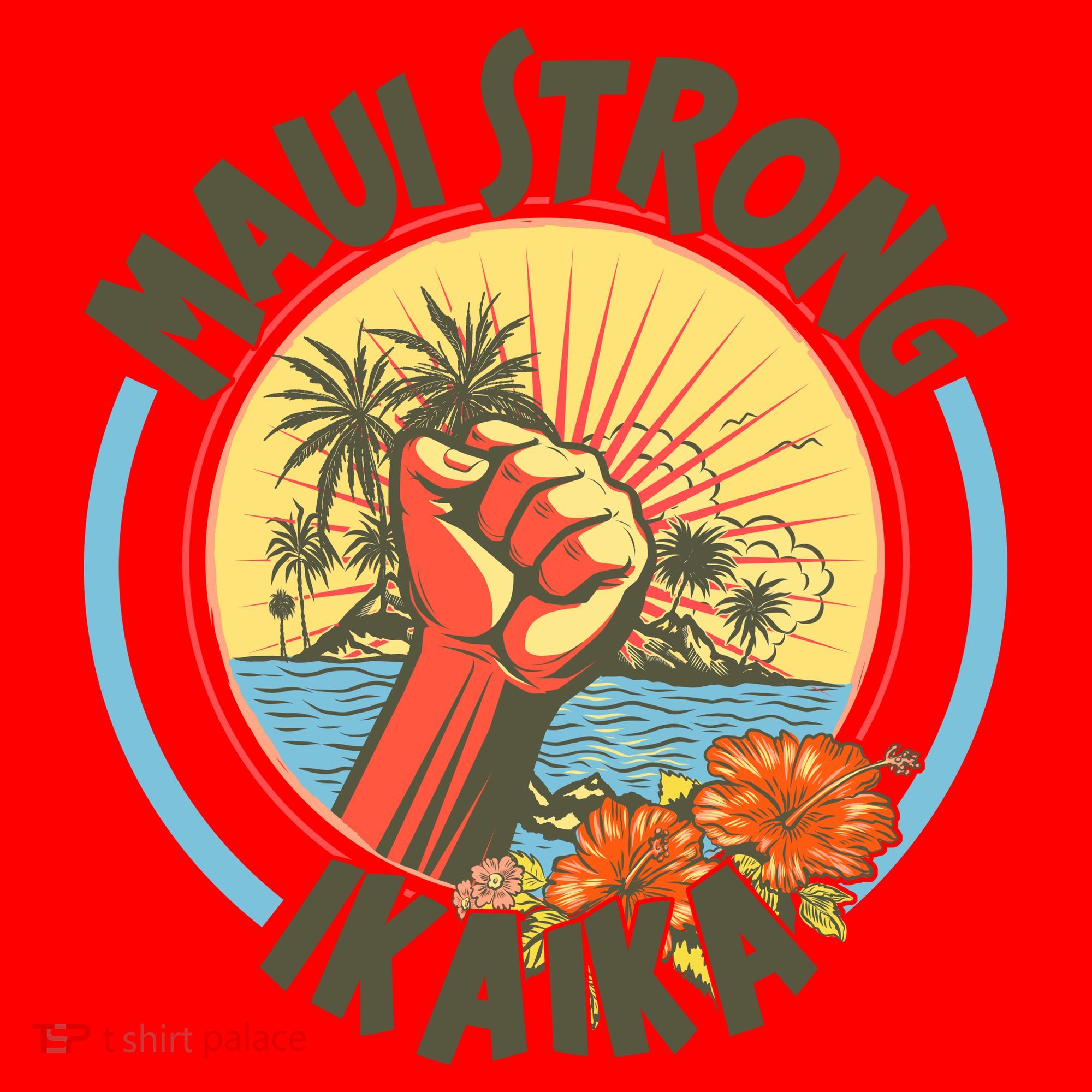 Maui Strong Ikaika Hawaii Santa Hat