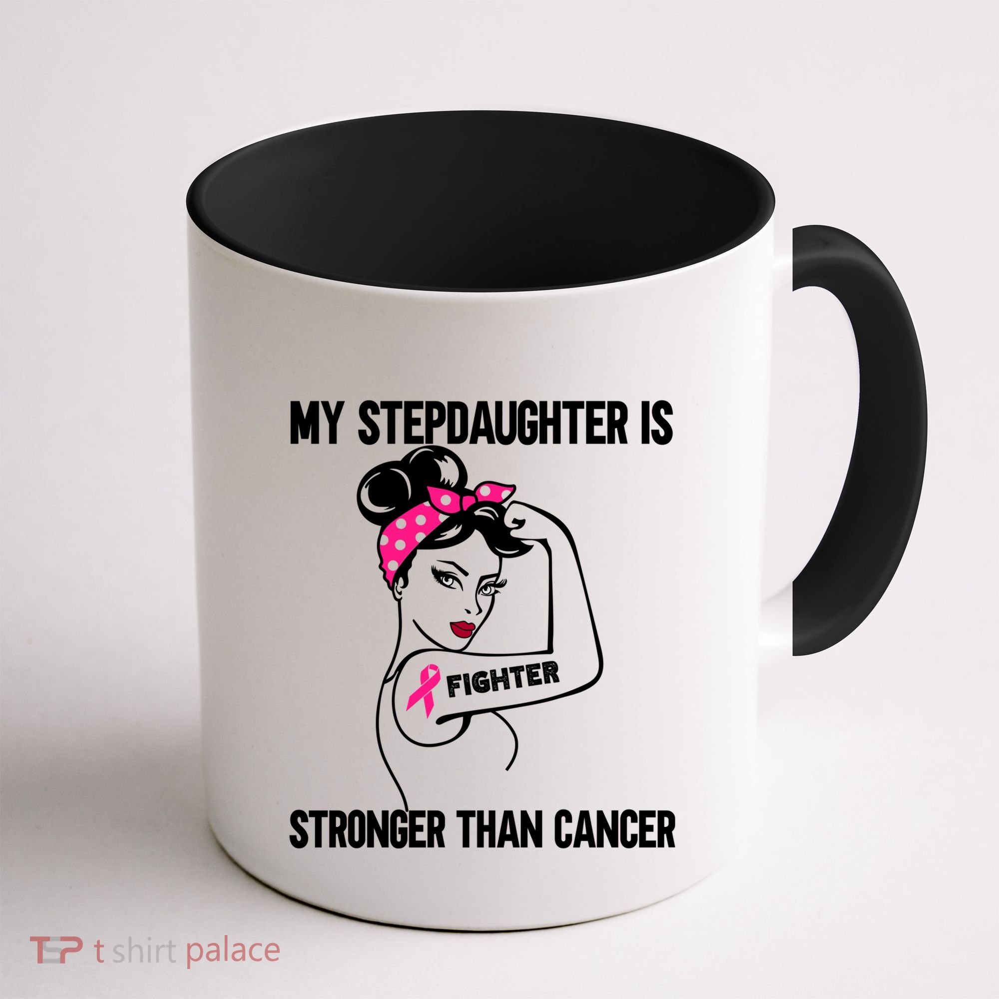 My Stepdaughter Is Stronger Than Cancer Breast Cancer Gift Coffee Mug