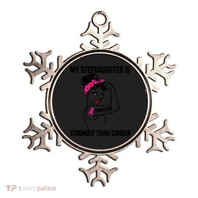 My Stepdaughter Is Stronger Than Cancer Breast Cancer Gift Ornament