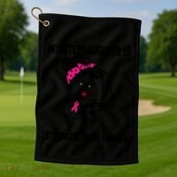My Stepdaughter Is Stronger Than Cancer Breast Cancer Gift Golf Towel thumb 1