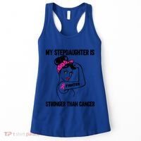 My Stepdaughter Is Stronger Than Cancer Breast Cancer Gift Women's Tank Top thumb 0