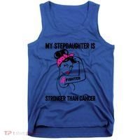 My Stepdaughter Is Stronger Than Cancer Breast Cancer Gift Tank Top thumb 0