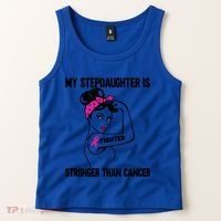 My Stepdaughter Is Stronger Than Cancer Breast Cancer Gift Tank Top thumb 2