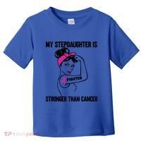 My Stepdaughter Is Stronger Than Cancer Breast Cancer Gift Toddler T-Shirt thumb 0