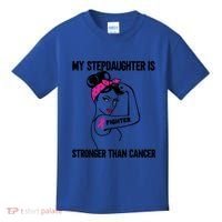 My Stepdaughter Is Stronger Than Cancer Breast Cancer Gift Kids T-Shirt thumb 0