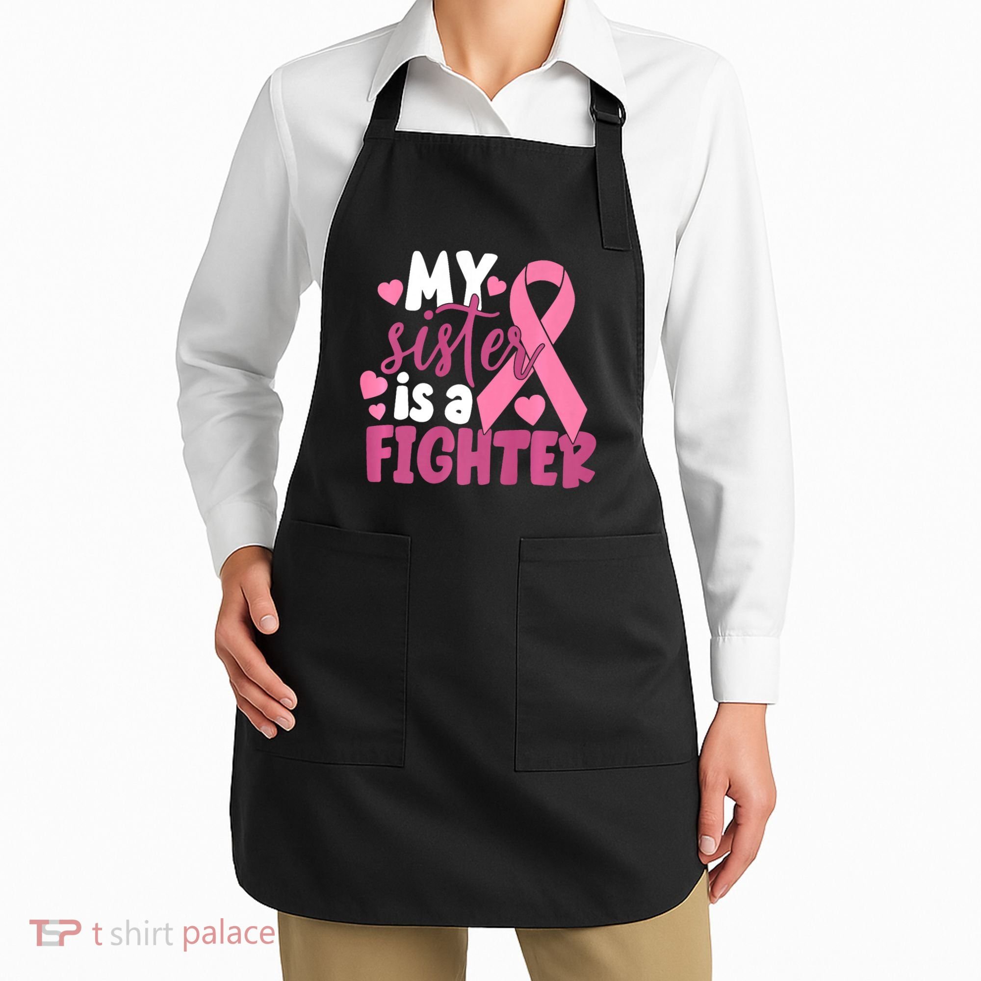 My Sister Is A Fighter Cancer Awareness Apron