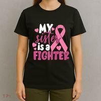 My Sister Is A Fighter Cancer Awareness T-Shirt thumb 4