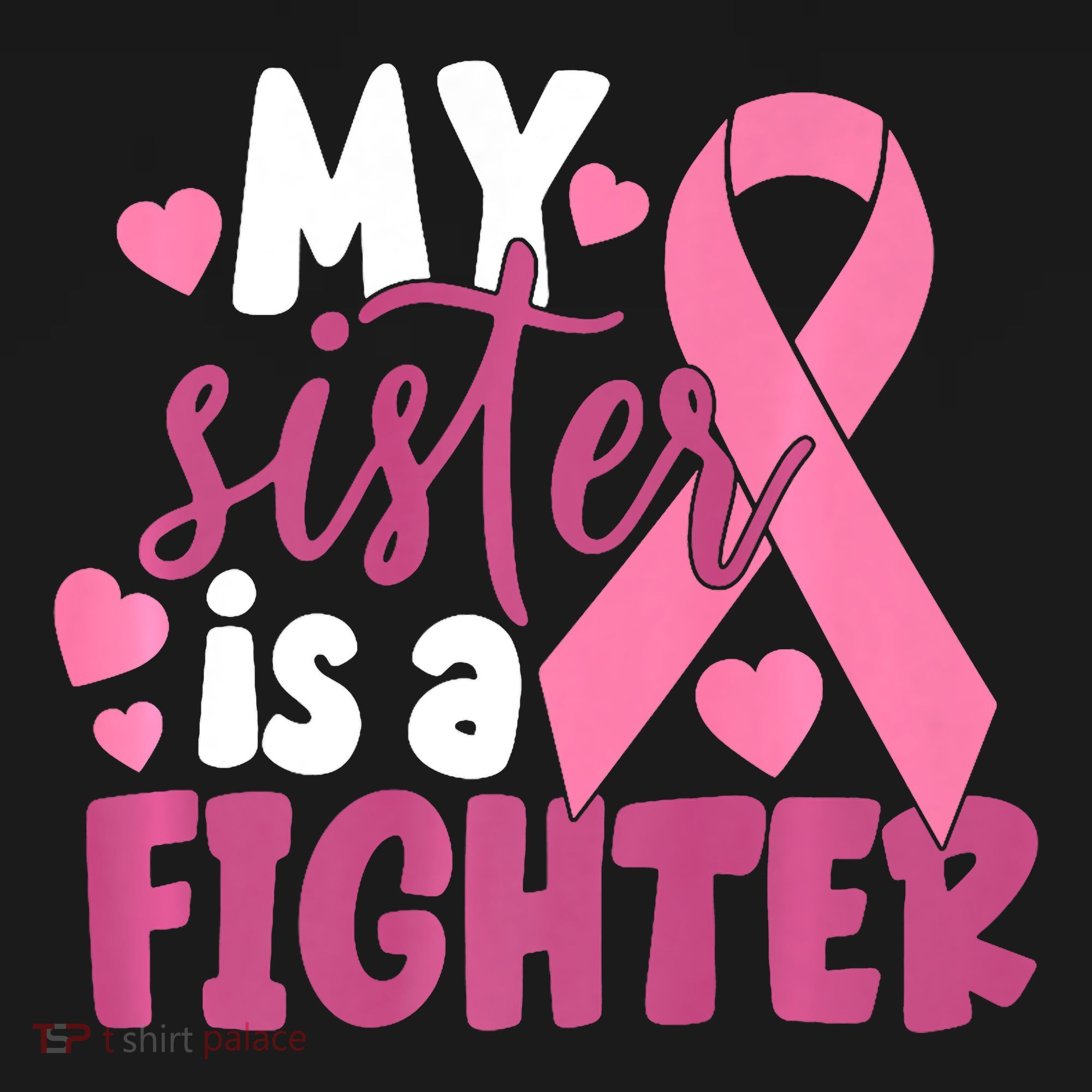 My Sister Is A Fighter Cancer Awareness Coaster