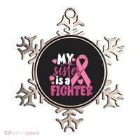 My Sister Is A Fighter Cancer Awareness Ornament thumb 0