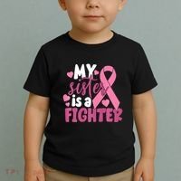 My Sister Is A Fighter Cancer Awareness Toddler T-Shirt thumb 2