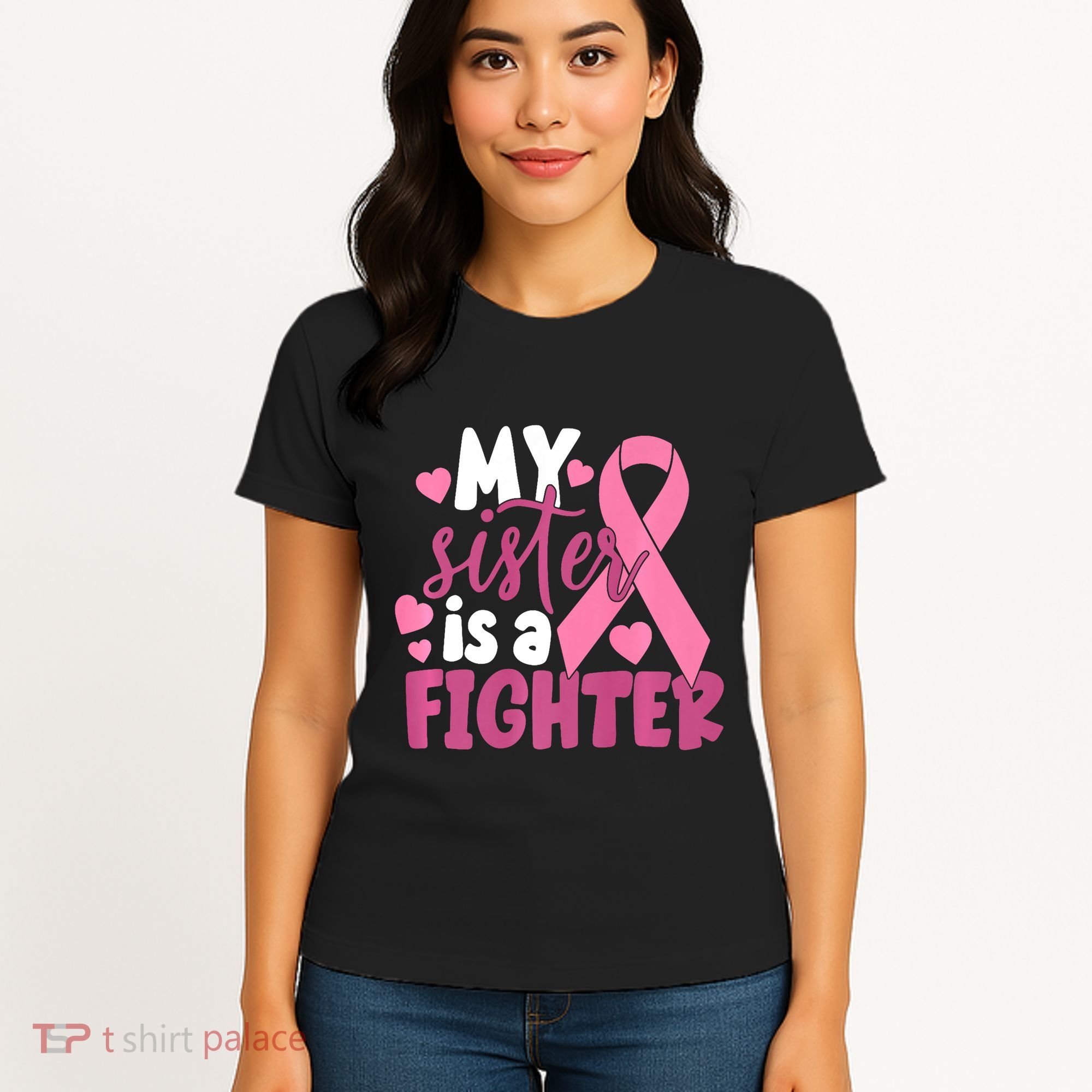 My Sister Is A Fighter Cancer Awareness Women's T-Shirt
